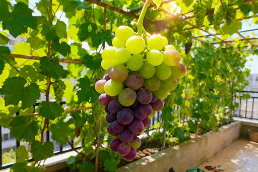 花浓日记-阳台种菜-种葡萄